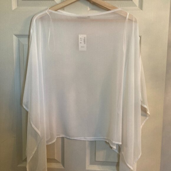 RW&Co. White - Sheer Pullover Shawl -NWT - Picture 1 of 5